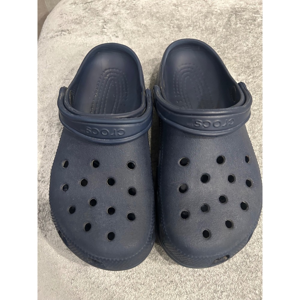 Crocs Classic Clog Navy Blue Slip On Water Shoes Womens Size 10 10001-410 RS4